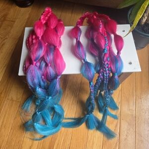 Handmade Rave Braided Hair Extensions